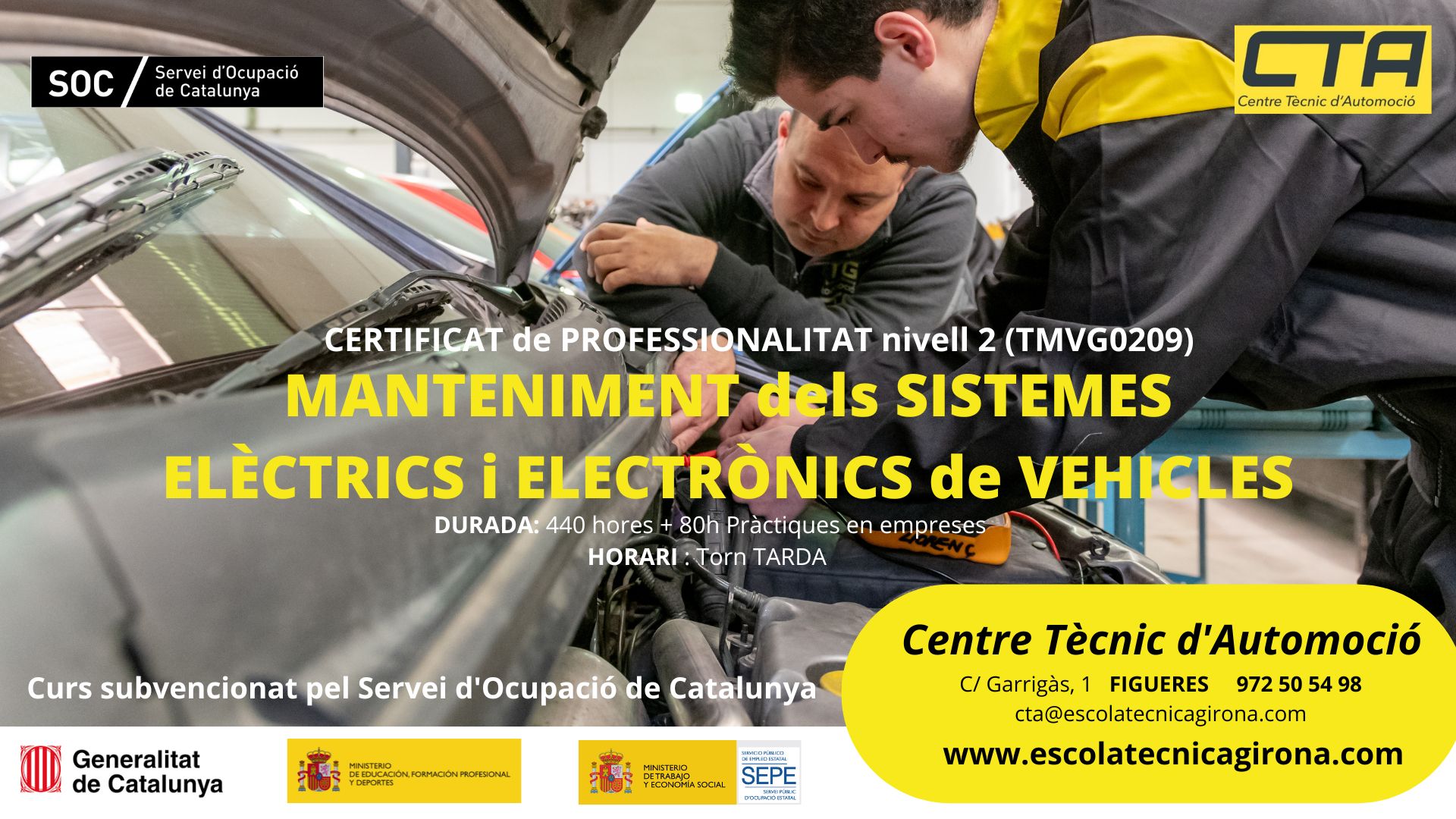 Cursos subvencionats pel SOC a Figueres