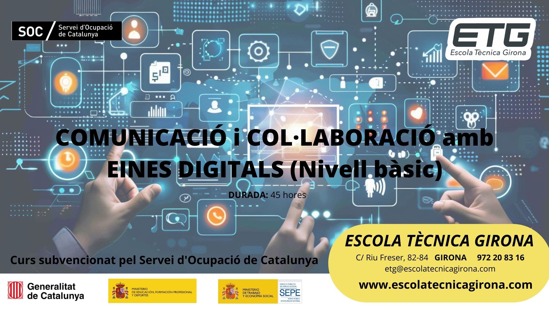 Cursos subvencionats pel SOC a Girona