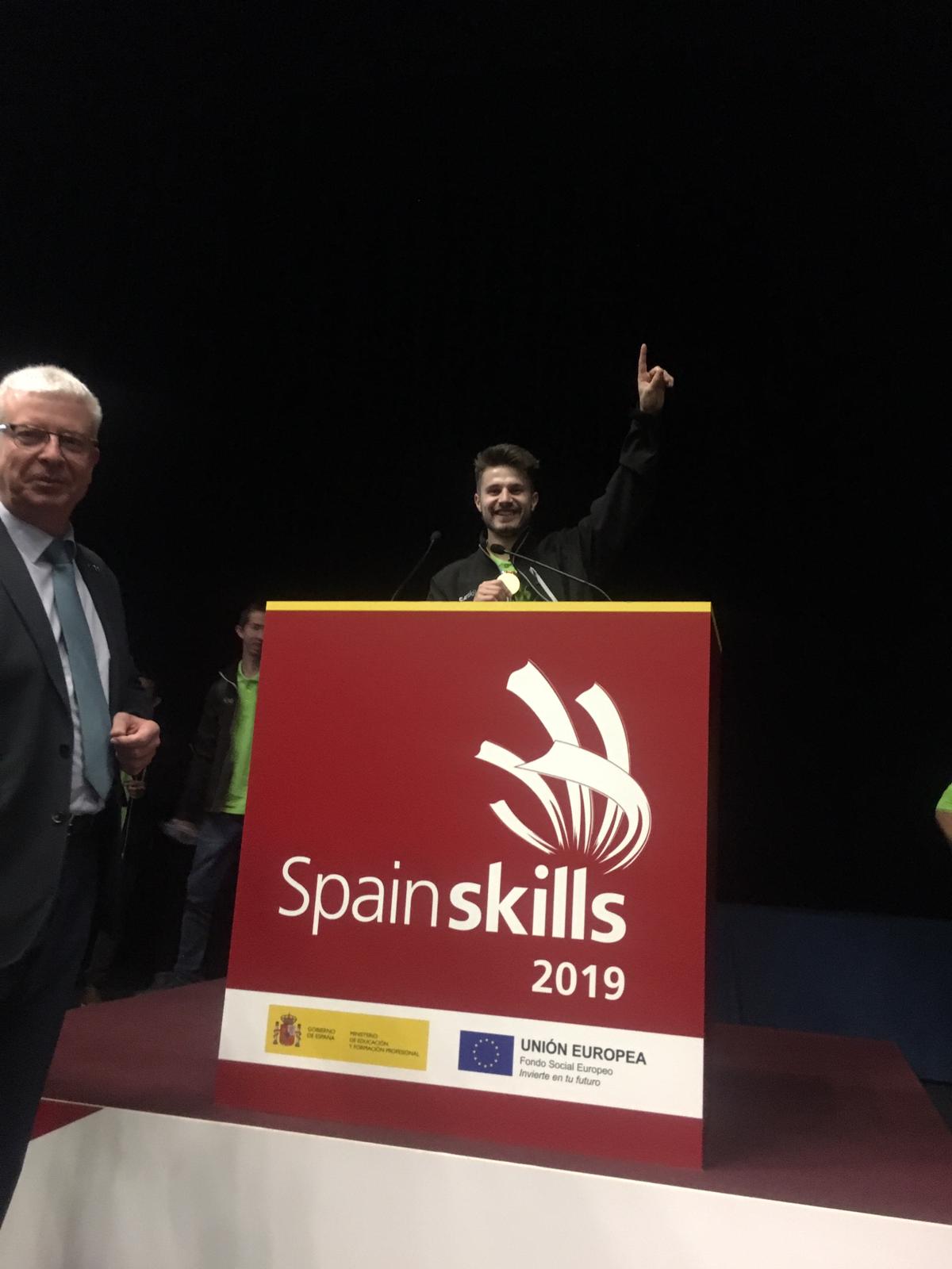 Gabriel Tudor guanya la medalla d'or en l'SpainSkills 2019!