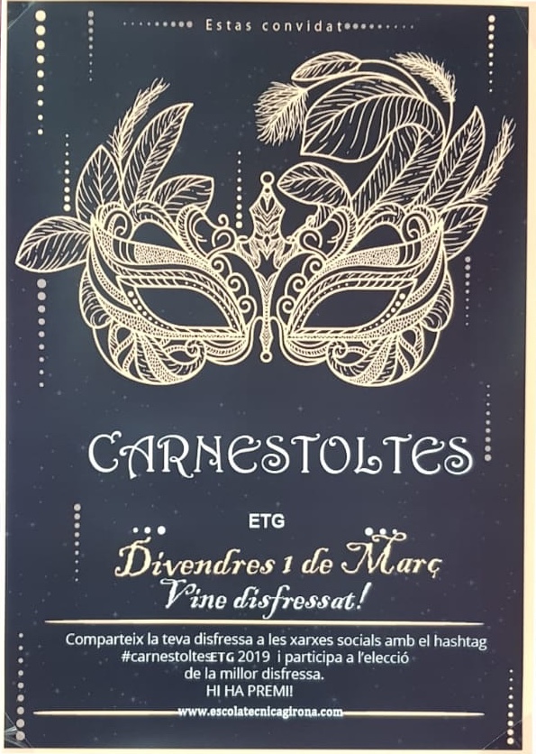 Ja tenim el cartell de carnestoltes de l’escola d’aquest any!