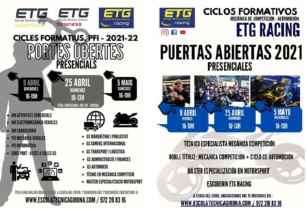 Jornada portes obertes PRESENCIAL