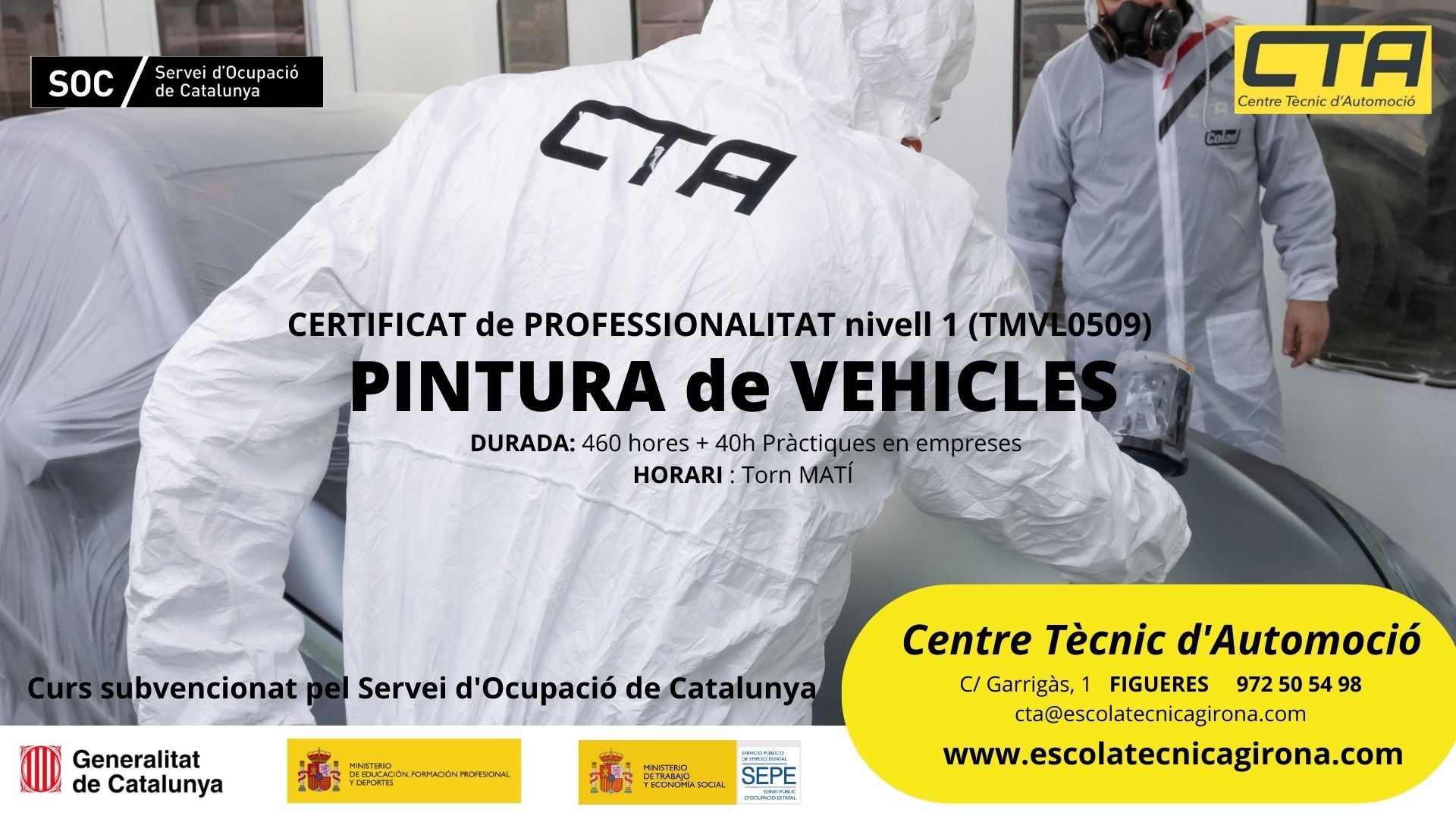 Cursos subvencionats pel SOC a Figueres