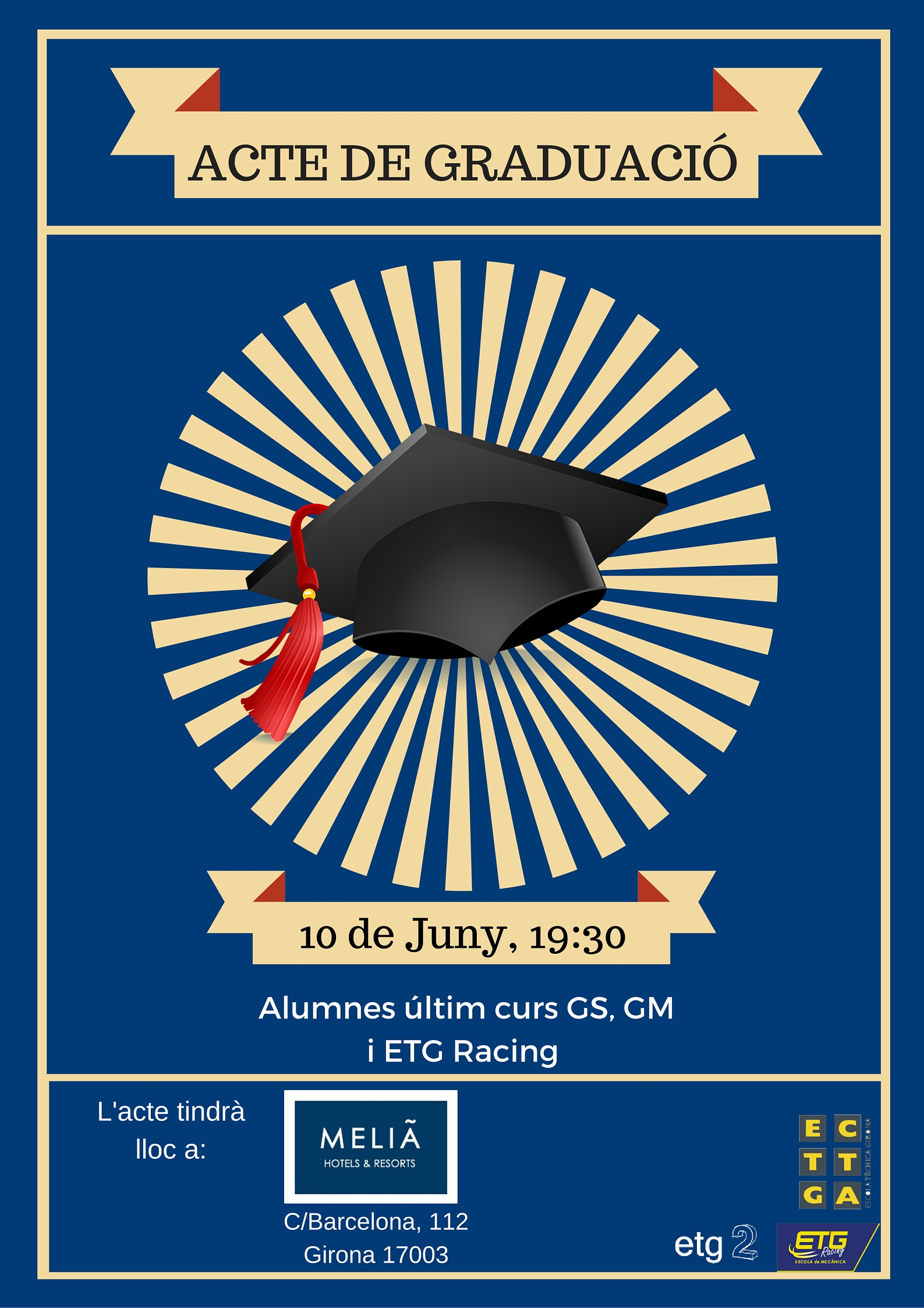 Apunt per l'ACTE de GRADUACIÓ, 2015-16