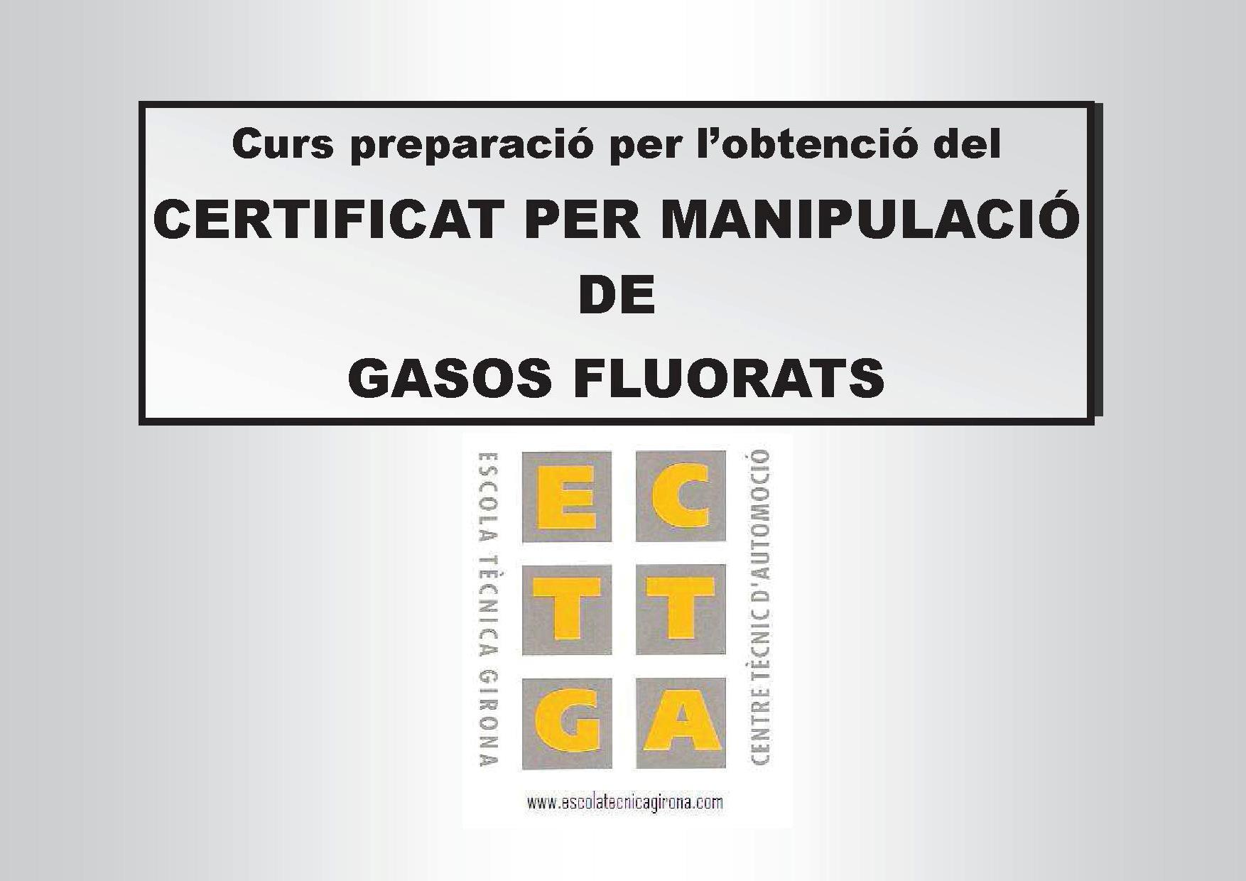 Iniciem ja el Curs de Manipulació de Gasos Fluorats