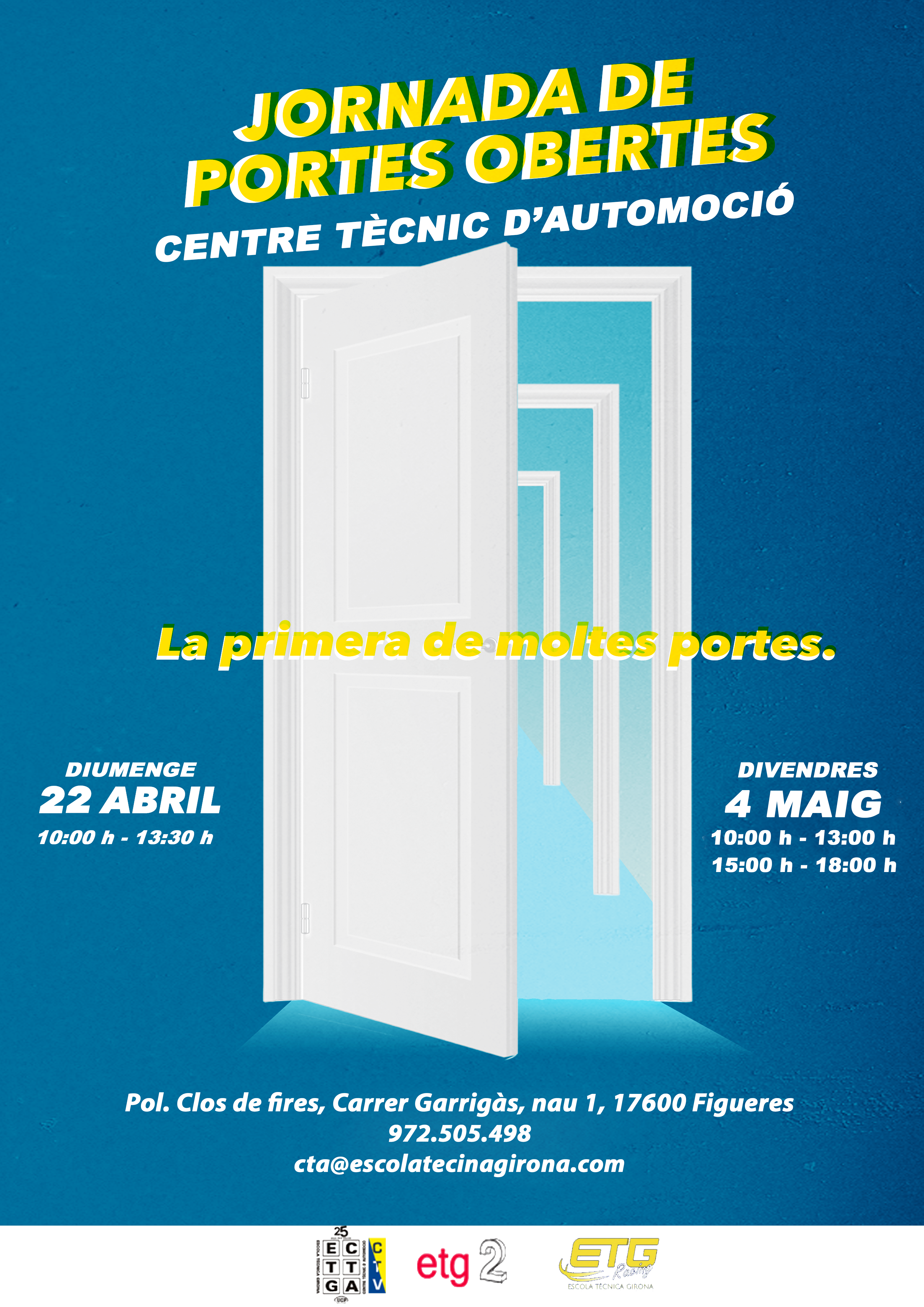 Les jornades de portes obertes al Centre Tècnic d'Automoció de Figueres tindran lloc el diumenge 24 d'abril i el divendres 4 de maig